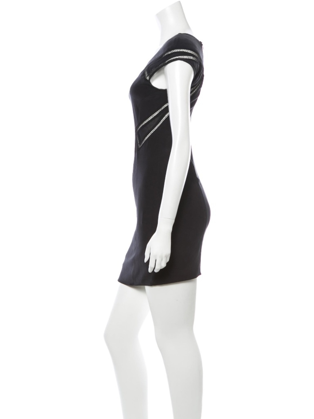 HELMUT LANG size 2 SILK mini dress black - Picture 2 of 16